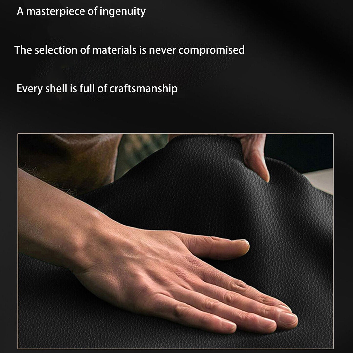 Luxury Leather Magnetic Ring Case