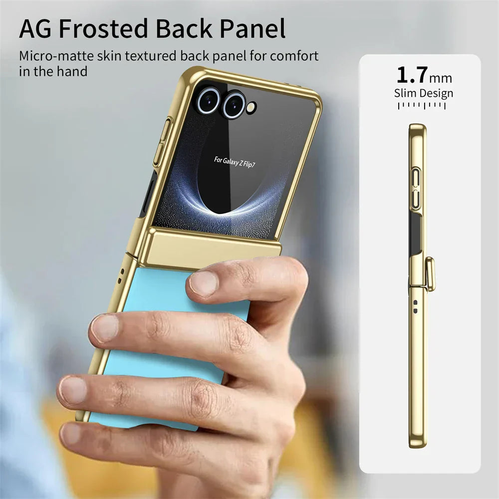 Metal Frame Case with Full Hinge Cover