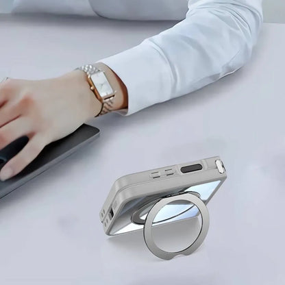 Z Flip 7 Transparent Candy Color Case with Magnetic Rotating Ring & Shockproof Protection