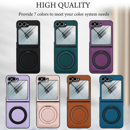 MagSafe Leather Ring Case with Screen Protector